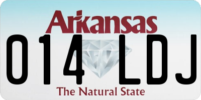 AR license plate 014LDJ