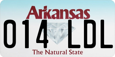 AR license plate 014LDL