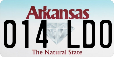 AR license plate 014LDO