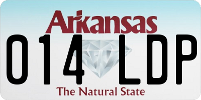 AR license plate 014LDP