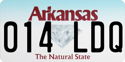 AR license plate 014LDQ