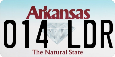 AR license plate 014LDR