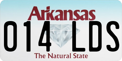 AR license plate 014LDS