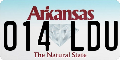 AR license plate 014LDU