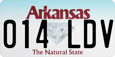 AR license plate 014LDV