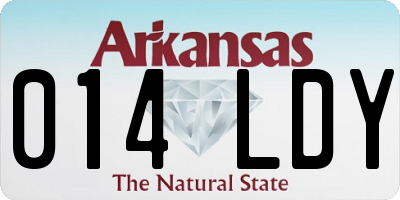 AR license plate 014LDY
