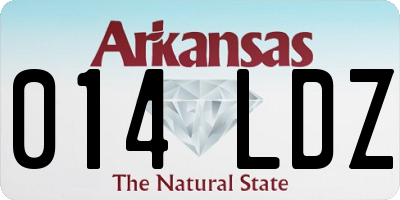 AR license plate 014LDZ
