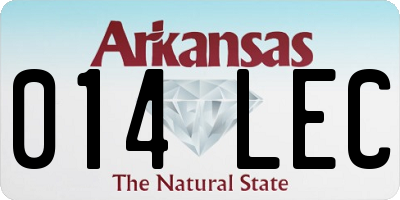 AR license plate 014LEC