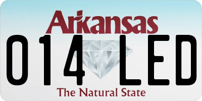 AR license plate 014LED