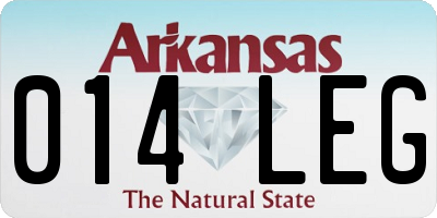 AR license plate 014LEG