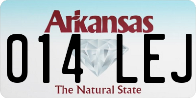 AR license plate 014LEJ