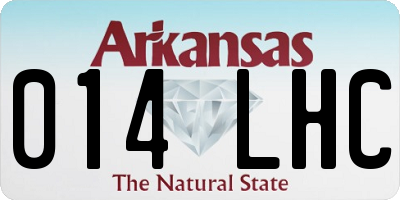 AR license plate 014LHC