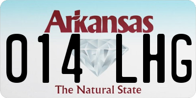 AR license plate 014LHG