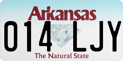 AR license plate 014LJY