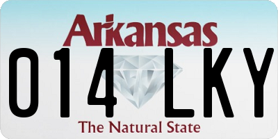 AR license plate 014LKY