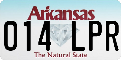 AR license plate 014LPR