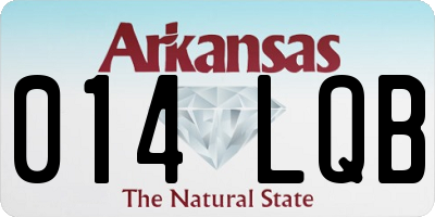 AR license plate 014LQB
