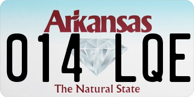 AR license plate 014LQE