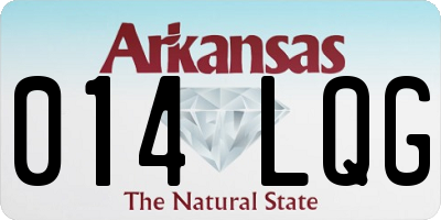 AR license plate 014LQG