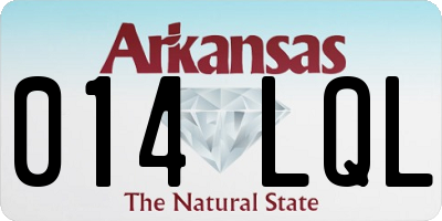 AR license plate 014LQL