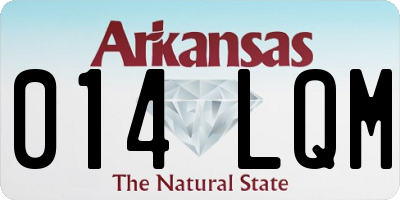 AR license plate 014LQM