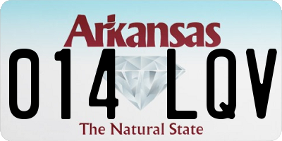 AR license plate 014LQV