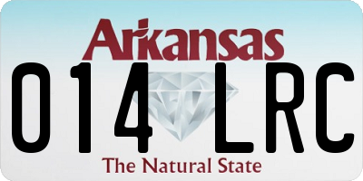 AR license plate 014LRC
