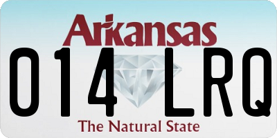 AR license plate 014LRQ