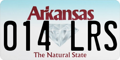 AR license plate 014LRS