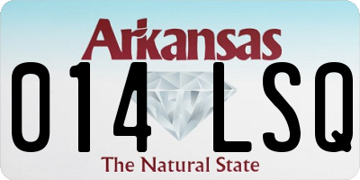 AR license plate 014LSQ