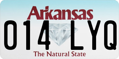 AR license plate 014LYQ