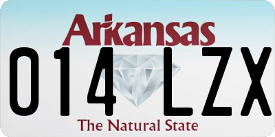 AR license plate 014LZX