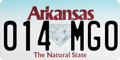 AR license plate 014MGO