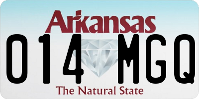 AR license plate 014MGQ