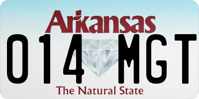 AR license plate 014MGT