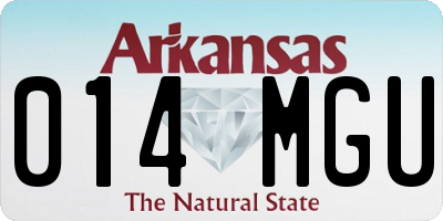 AR license plate 014MGU