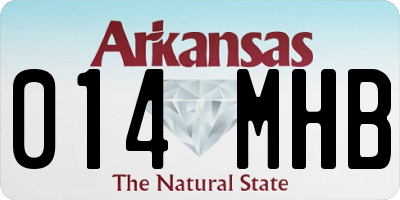 AR license plate 014MHB