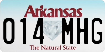 AR license plate 014MHG