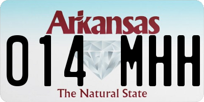 AR license plate 014MHH