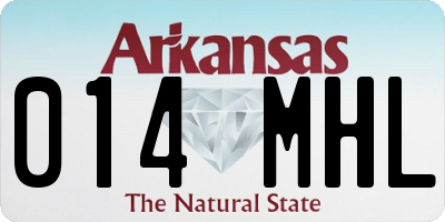 AR license plate 014MHL