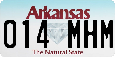 AR license plate 014MHM