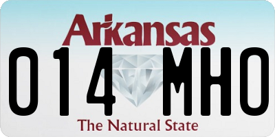 AR license plate 014MHO