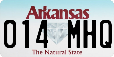 AR license plate 014MHQ