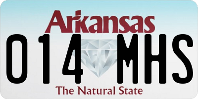 AR license plate 014MHS