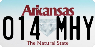 AR license plate 014MHY