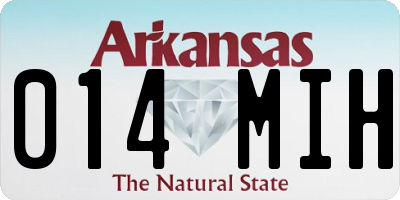 AR license plate 014MIH