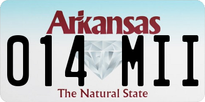 AR license plate 014MII