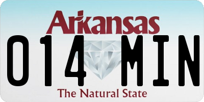 AR license plate 014MIN