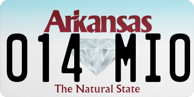 AR license plate 014MIO