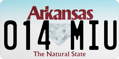 AR license plate 014MIU